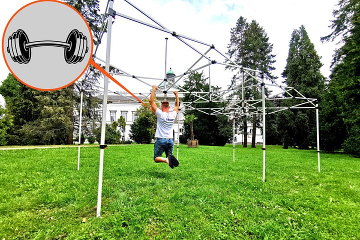 Reklam hopfällbart tält 6x3m