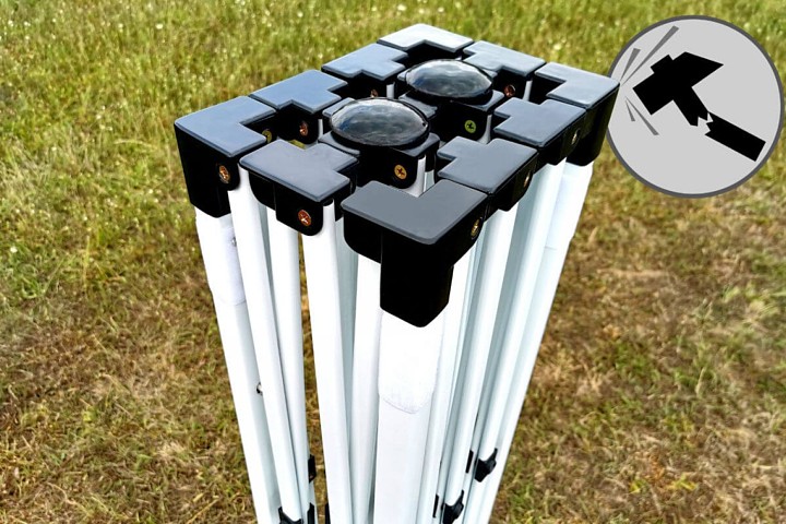 Saxtält för tryck 2X3