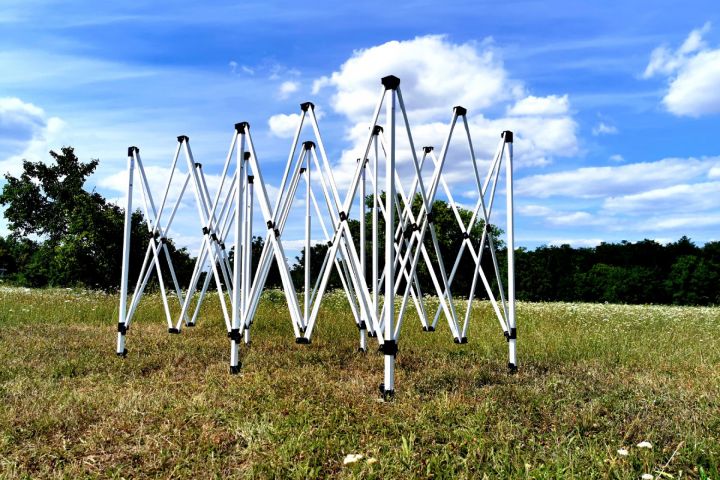 Fällbart tält för tryck 6x3m